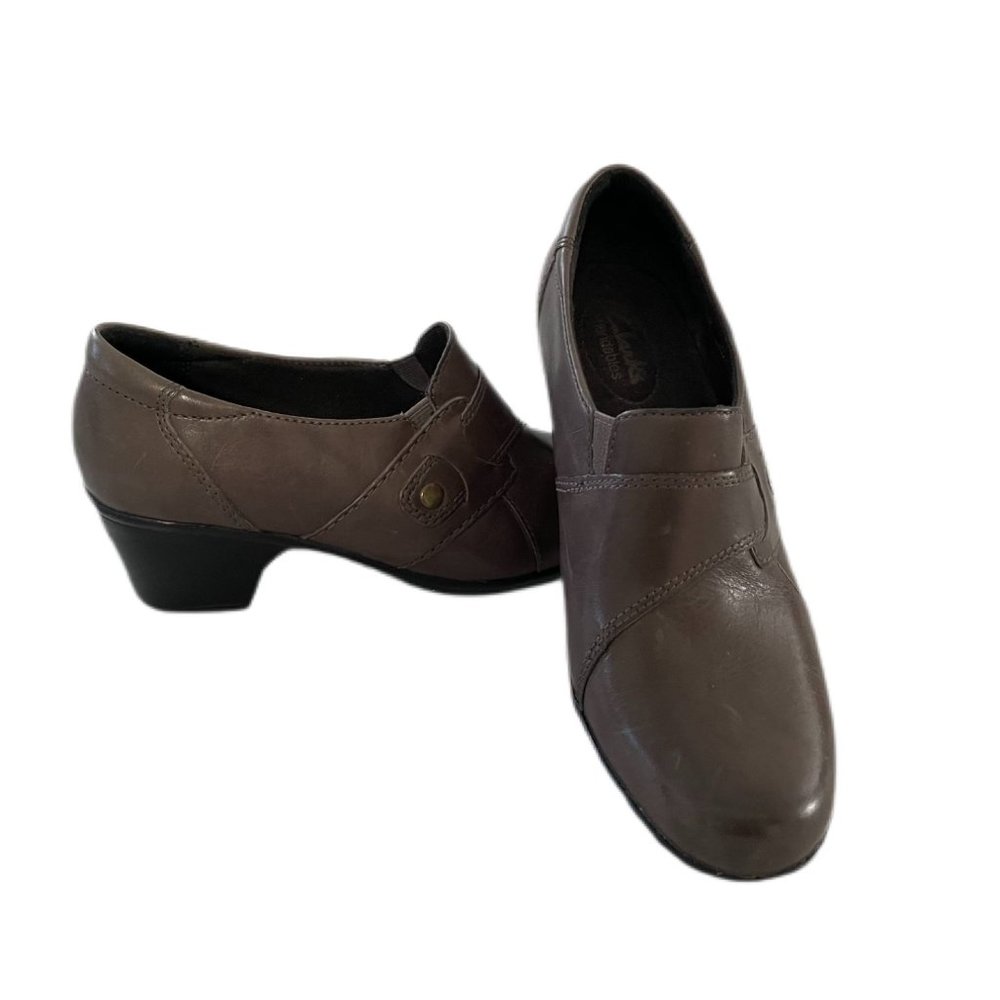Clarks 62936 Bendables Ingalls Geneva Slip On Clogs Booties Shoes Women's US 8M